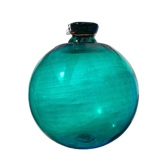 8 inch GLASS FLOAT WITHOUT ROPE Green