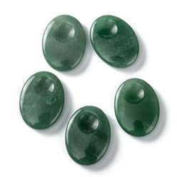 Green Aventurine Worry Stones - 30-40mm Long - India