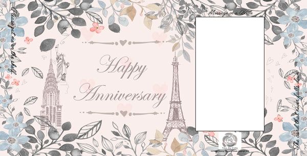FROM ME BOTTLE CARDS - HAPPY ANIVERSARY
