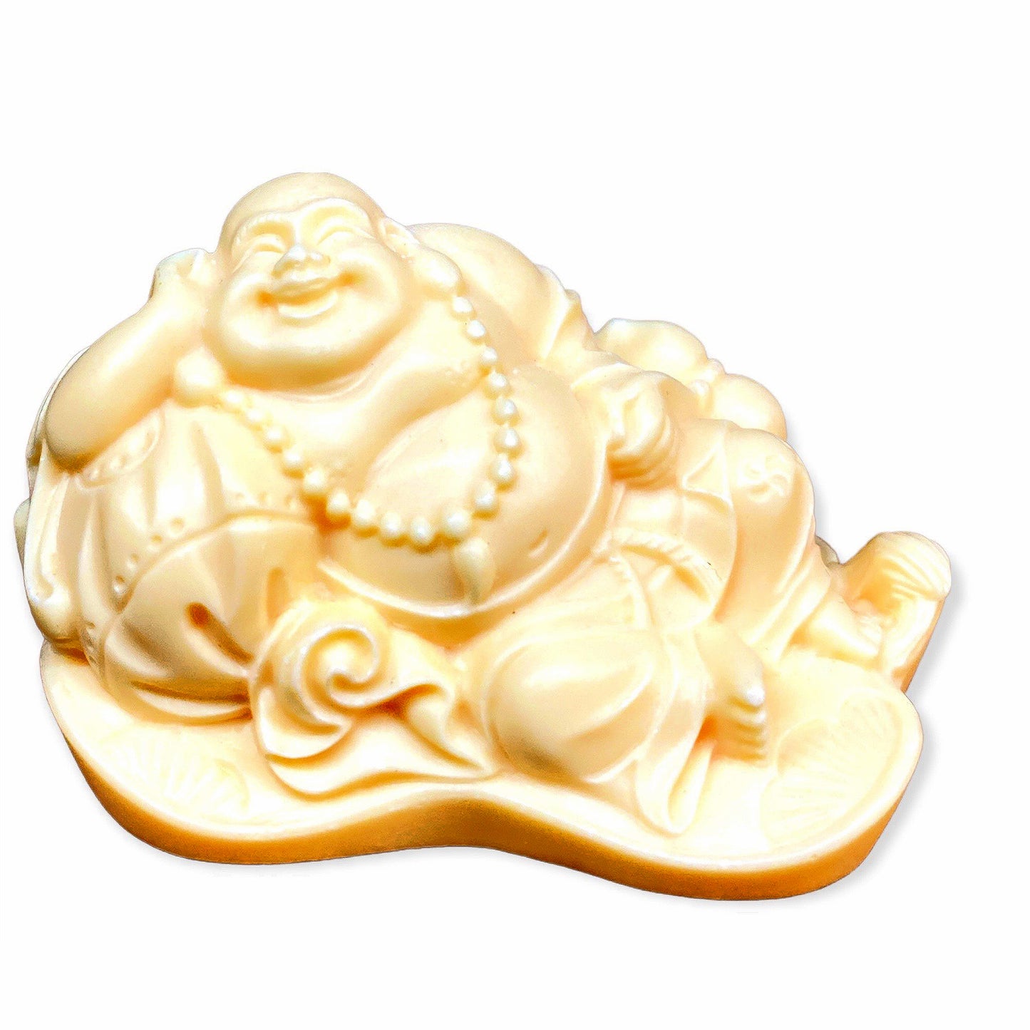 Laying Fat Buddha Carved of Ivory Nut - 2.5 inch - 6.5cm - China - NEW1022