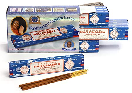 Satya - Box of 12 x 15 gram boxes of Incense Sticks - Nag Champa Satya