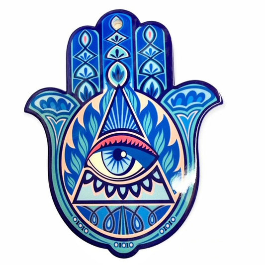 Blue  Hamsa Hand - Large Hot Pad - China - NEW1122