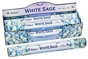 Tulasi Incense - White Sage  - Box of 6 Packs 20 Sticks per - NEW1120