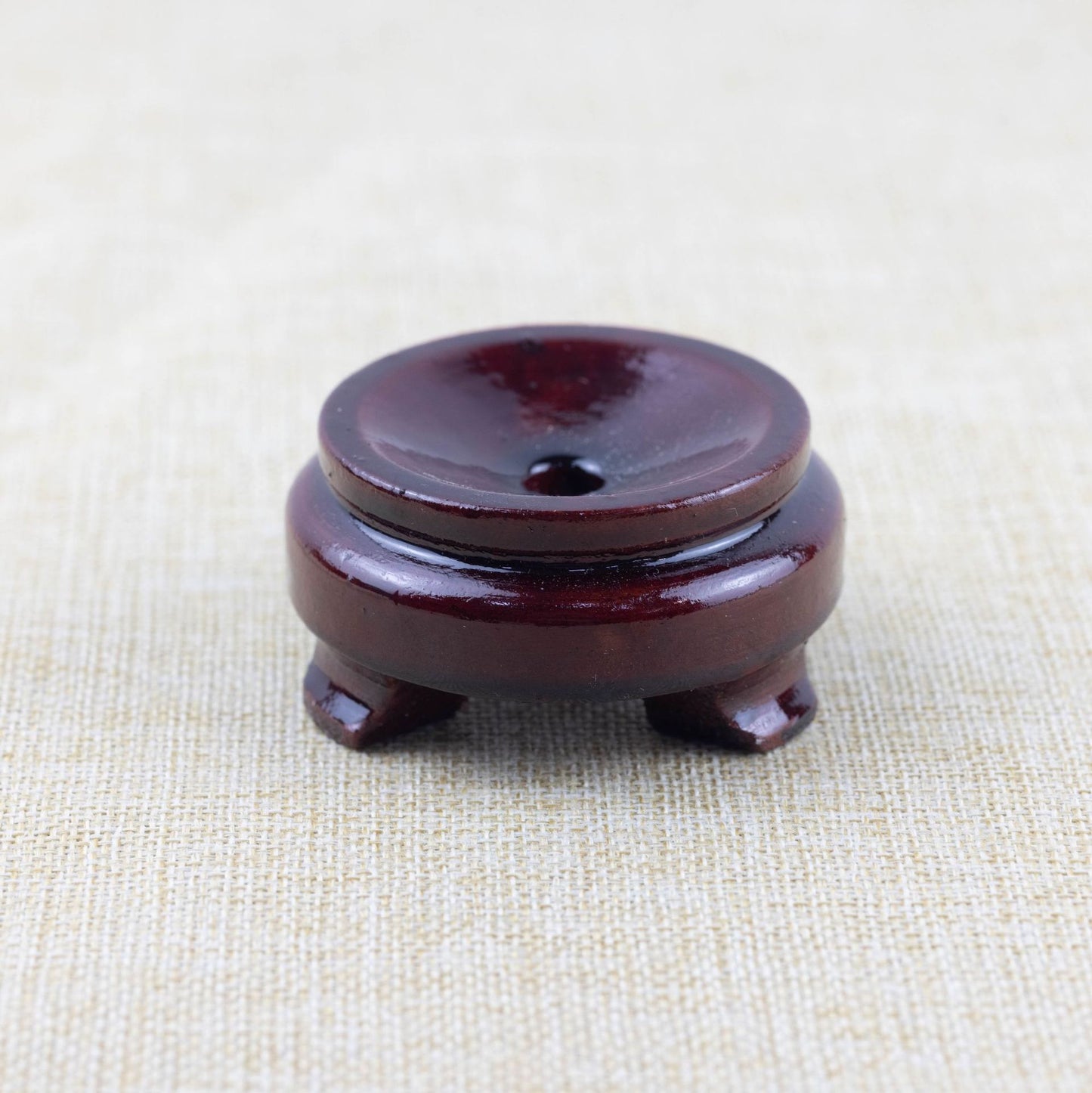 Sphere Stand Dark Wood - 7.8x3.4cm for 12cm Sphere - China - NEW1122