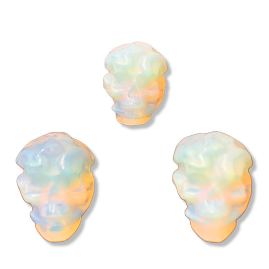 Skull Mini w/ Hat - Opalite - 30-35mm Grams - China - NEW1022