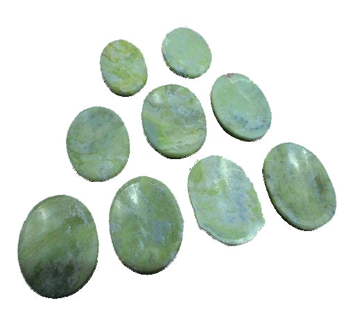 Serpentine Worry Stones - 35-40mm Long 20 grams - India - NEW1021