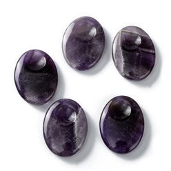 Amethyst Worry Stones - 30-40mm Long - India