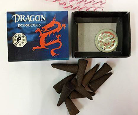 Kamini - 12 Boxes of Dragon Cones - Each Box has 10 Cones & Metal Burner - NEW1020