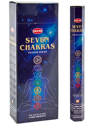 Hem Seven Chakra 20 Incense Sticks per inner box (6/box)