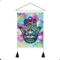 Hamsa Tapestry Wall Hanger - 13.75 wide x 19.5 inch long - 35×50cm - China - NEW1122