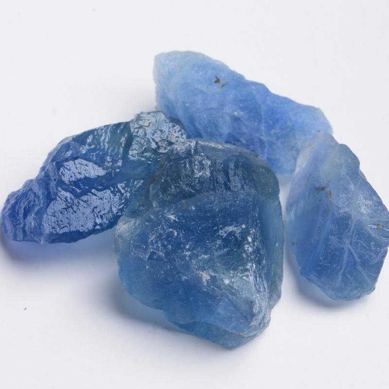Blue Fluorite A Grade Chunks Raw Tumbles Stones 30-50mm - Sold by the Gram - CHINA - New922
