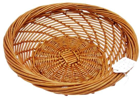 WILLOW  ROUND TRAY  HONEY 9-5 x 3-5 inches