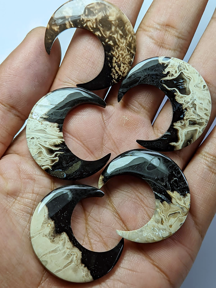 Palm Root - CRESCENT MOON - A Grade - 5 x 4 cm - Indonesia - NEW1122