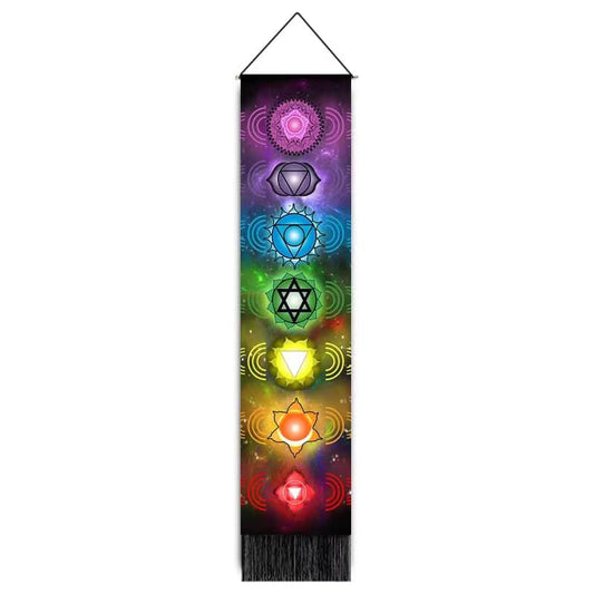 Chakra Tapestry Wall Hanger - 12.5 wide x 51 inch long - 32.5×130cm - China - NEW922