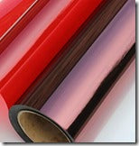 RED TINTED CELLO WRAP - 40 in x 100 ft ROLL 1 mil