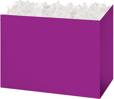 Purple Solid Basket Box - Large - 10 1/4 x 6 x 7 1/2 inches deep (order in 6's)