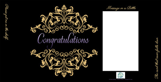 FROM ME BOTTLE CARDS - CONGRATULATIONS