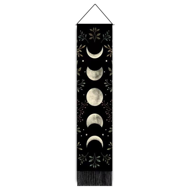 Moons Tapestry Wall Hanger - 12.5 wide x 51 inch long - 32.5×130cm - China - NEW922