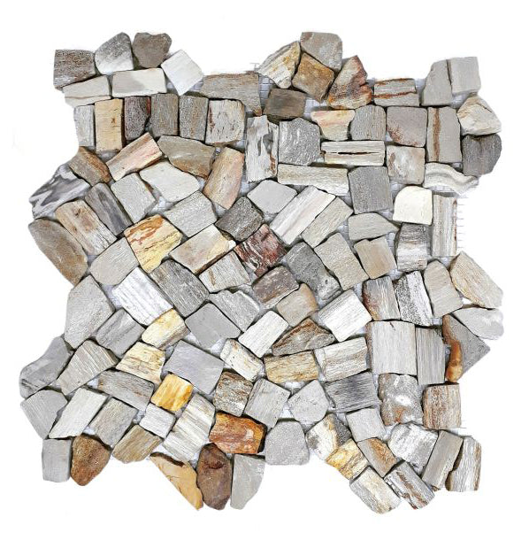 Mini Fossil Pebble Interlocking Tiles - 30 x 30cm - 11 per case