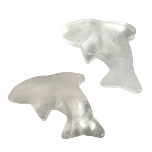 Clear Quartz - 45mm - Flat Dolphin - 1 Piece - India - NEW323