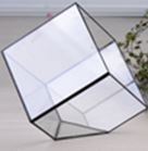 Square Glass Container Terrarium 15 x 15 cm