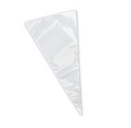 PK/100 - 7.5 W x 17 L inch CONE Shape BAGS CLEAR 1.2 mil Food safe