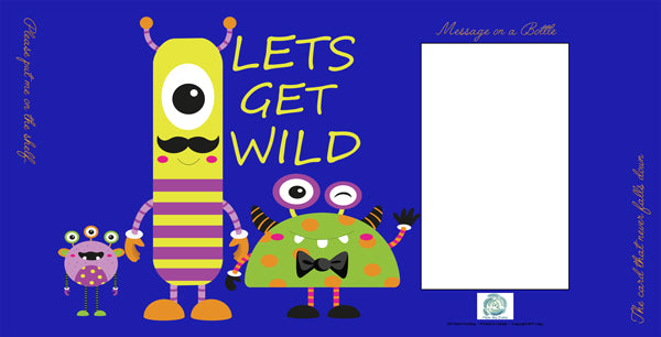 Fromme Bottle Greeting Cards - Lets Get Wild
