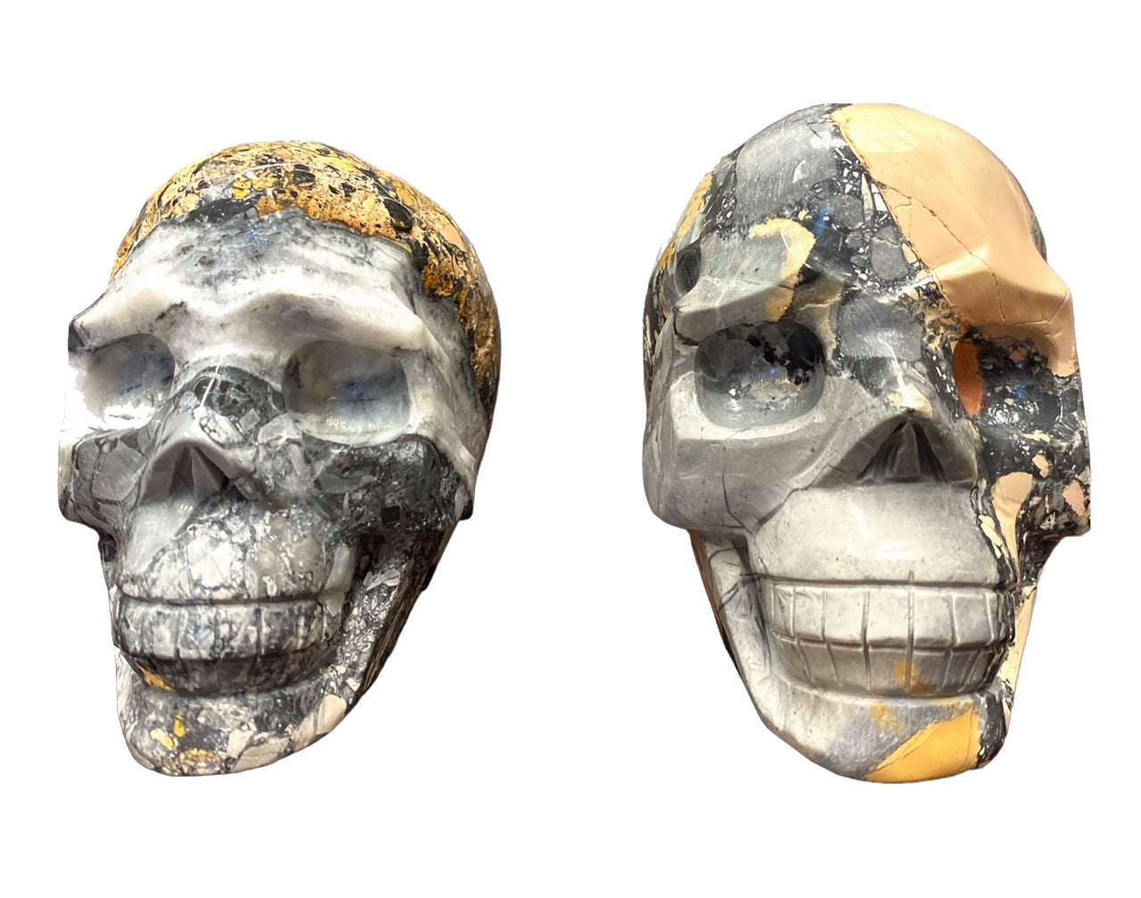 SKULL - Maligano Jasper - Large 4.5 inch - China - NEW722