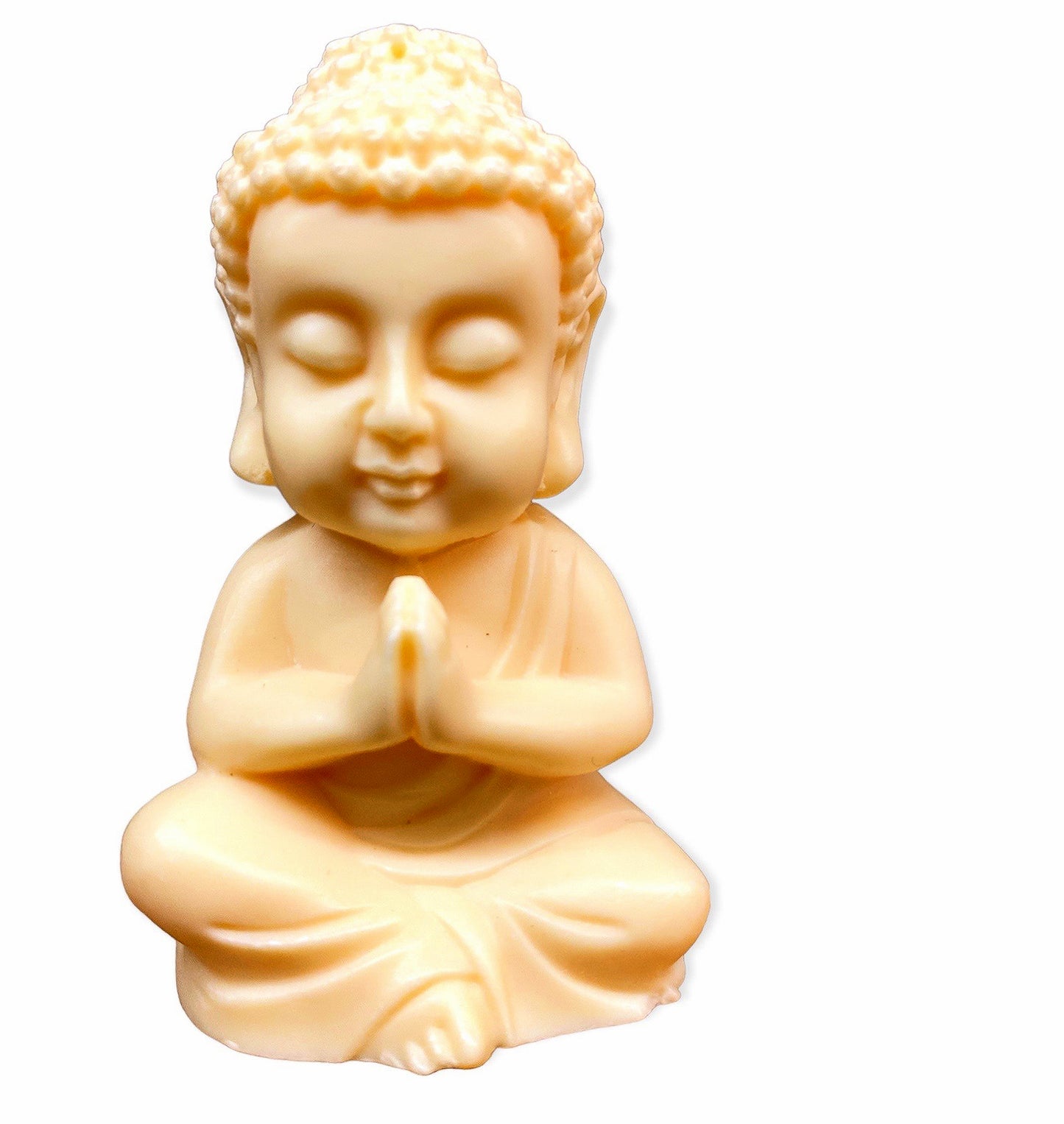 Praying Sitting Buddha Carved of Ivory Nut - 2.5 inch - 6.5cm - China - NEW1022