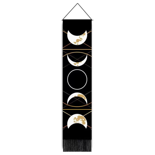 Moons Tapestry Wall Hanger - 12.5 wide x 51 inch long - 32.5×130cm - China - NEW922