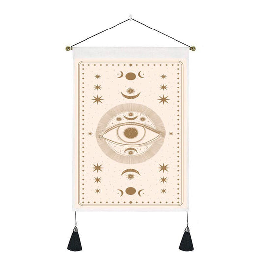 Moons Stars Hands Tapestry Wall Hanger - 13.75 wide x 19.5 inch long - 35×50cm - China - NEW922