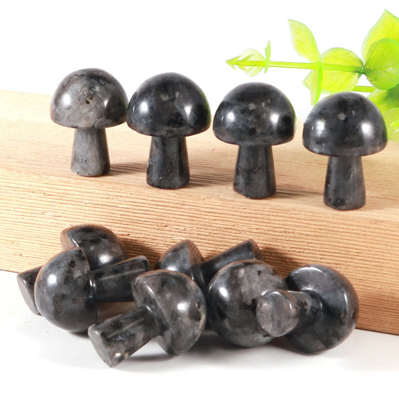 LABRADORITE Grade A - Mini Mushrooms - 16 x 22 mm - Price Each - China - NEW1122
