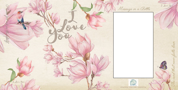 Fromme Bottle Greeting Cards - I Love You - Magnolia