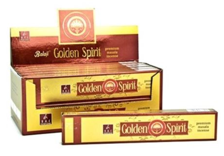 Balaji - Golden Spirit - Incense Sticks 15 grams per inner box (12/box) NEW421