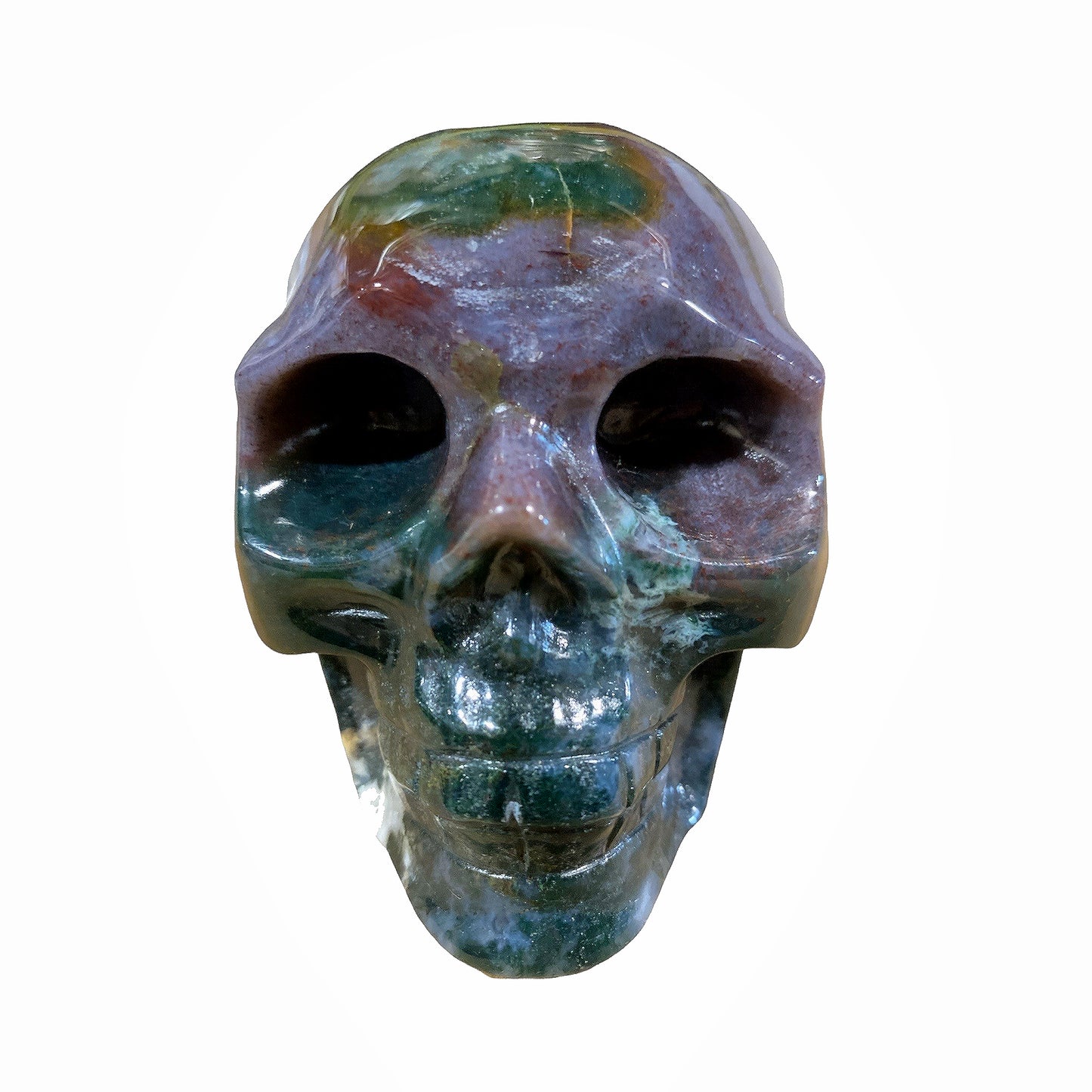 Skull - Ocean Jasper - Large - China - NEW622