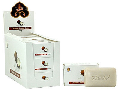 Kamini Coconut Soap - 100 Gram Each (12 Bars Per Box)