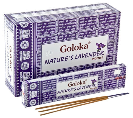 Goloka Natures Series - Lavender - Incense Sticks 15 grams per inner box (12/box) NEW920