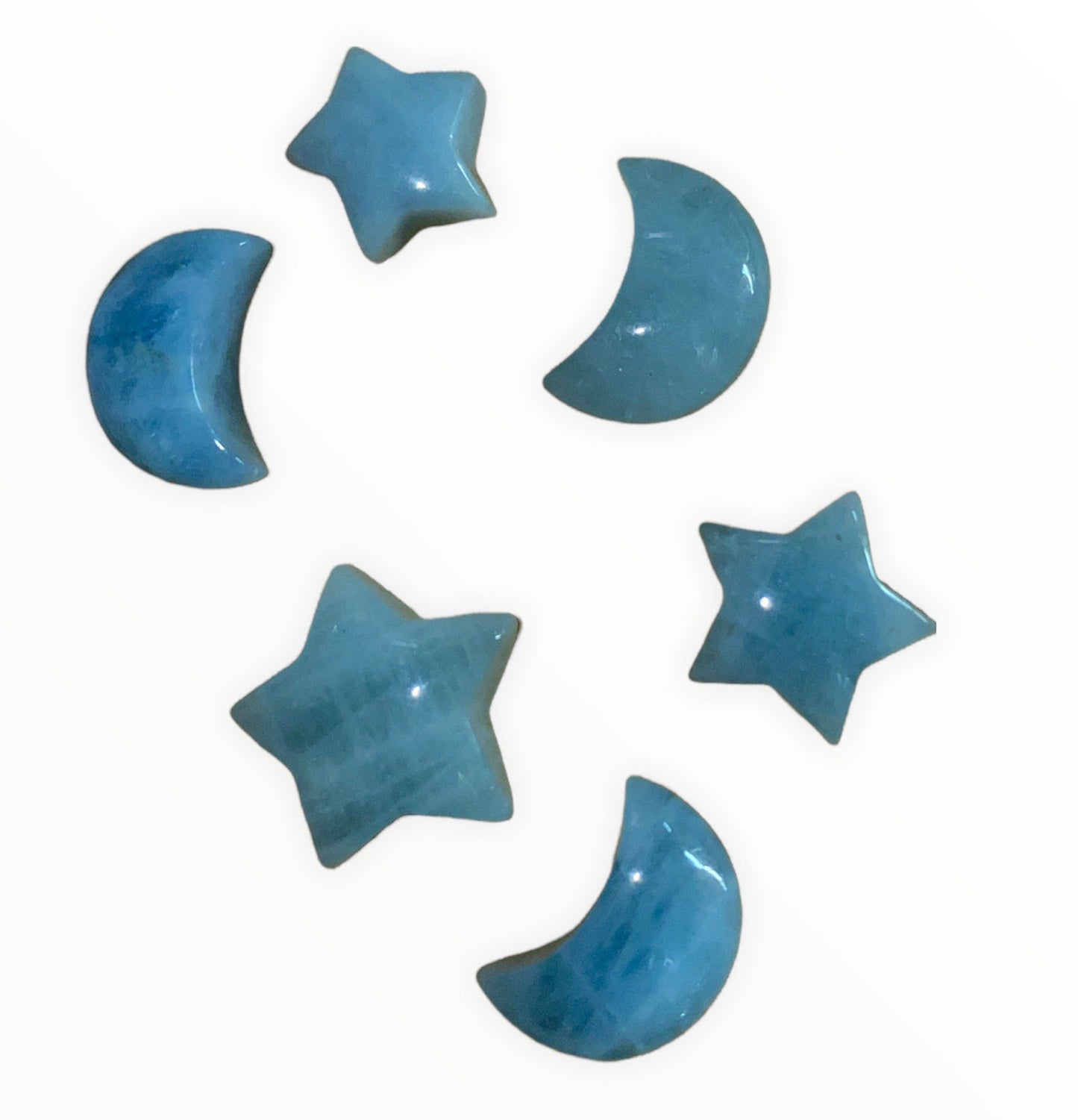 Blue Aquamarine Star - 15mm - China - NEW922