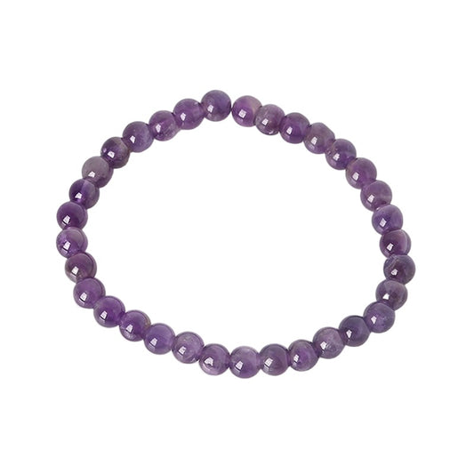 Amethyst Bracelet - 6mm Beads- China - NEW523