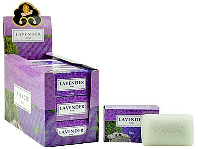 Kamini Lavender Soap - 100 Gram Each (12 Bars Per Box)