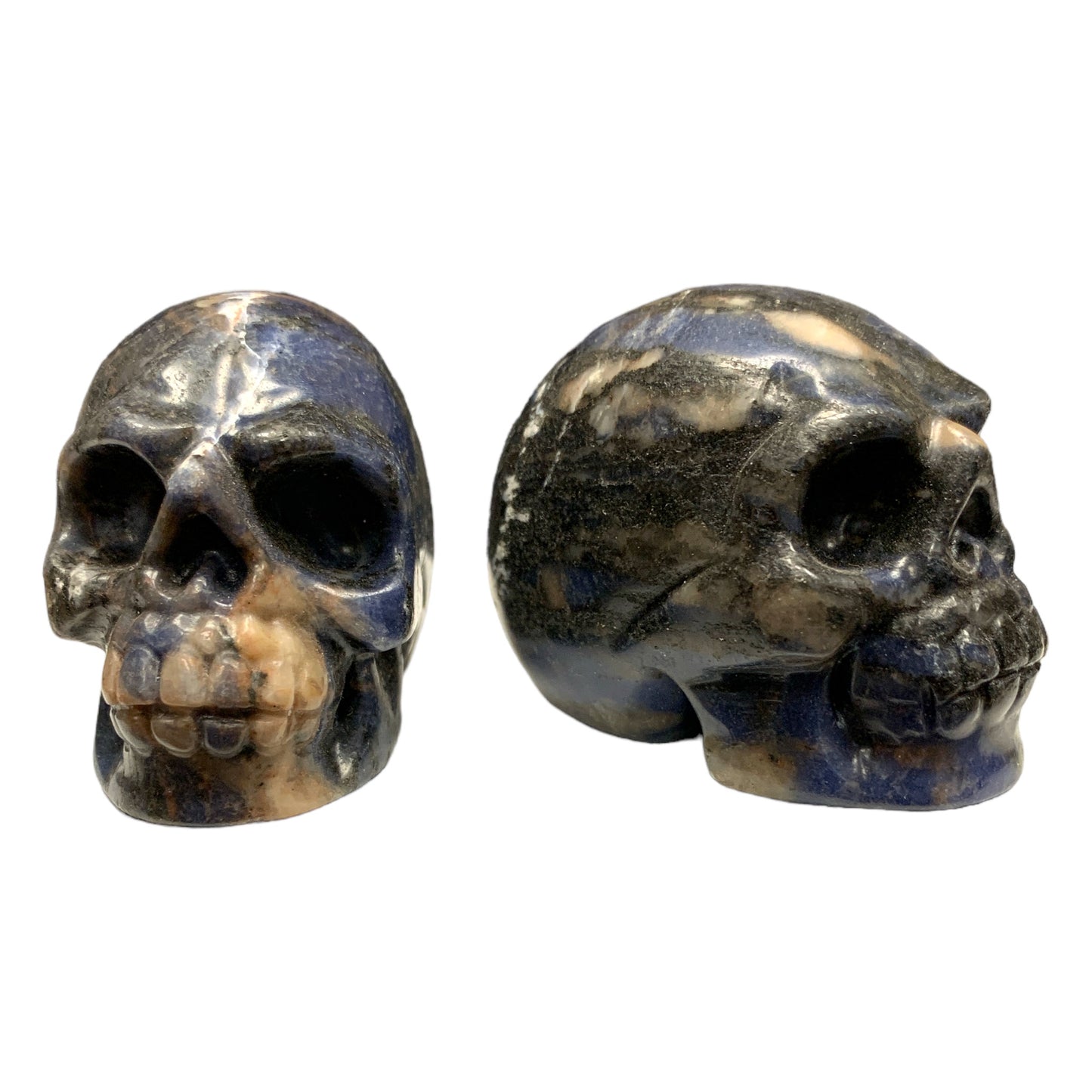 Skull Small - RHYOLITE - LLANITE - QUE SERA - Glaucophane - Small 40x50 mm - China - NEW622