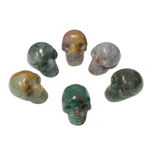 Skull Mini - Ocean Jasper - 30-35mm Grams - China - NEW822