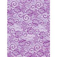 FRENCH LACE - PURPLE - CELLO WRAP - 24 x 100 roll